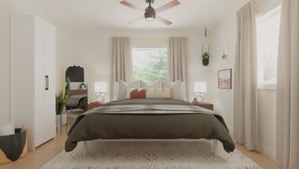 Bohemian, Midcentury Modern Bedroom by Havenly Interior Designer Kiaritza