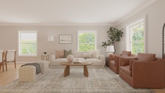 Bohemian, Coastal Living Room by Havenly Interior Designer Alejandra