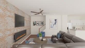 Industrial Living Room by Havenly Interior Designer Hannah