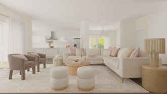 Bohemian, Scandinavian Living Room by Havenly Interior Designer Kiaritza