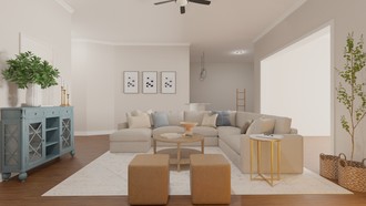 Transitional Living Room by Havenly Interior Designer Alejandra