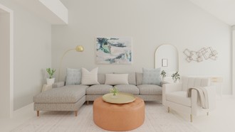 Classic, Transitional Living Room by Havenly Interior Designer Candice