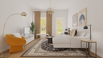 Modern, Midcentury Modern Living Room by Havenly Interior Designer Gabriela