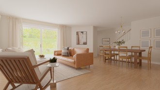 Midcentury Modern, Scandinavian Living Room by Havenly Interior Designer Mikaela