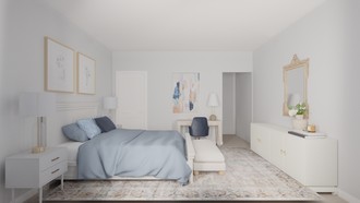 Coastal, Glam, Transitional Bedroom by Havenly Interior Designer Leah