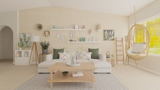 Contemporary, Bohemian, Coastal, Farmhouse, Rustic Living Room by Havenly Interior Designer Hannah