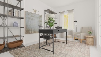 Contemporary, Modern, Rustic, Transitional, Library, Global Office by Havenly Interior Designer Zoe