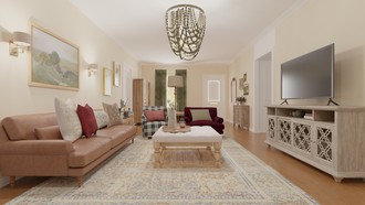Rustic, Vintage Living Room by Havenly Interior Designer Gabriela