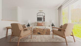 Rustic, Vintage, Midcentury Modern, Scandinavian Living Room by Havenly Interior Designer Zoe
