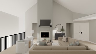Contemporary Living Room by Havenly Interior Designer Hannah