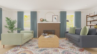Midcentury Modern Living Room by Havenly Interior Designer Allison
