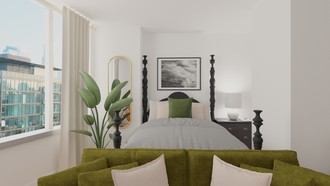 Eclectic, Bohemian, Vintage, Global, Midcentury Modern Bedroom by Havenly Interior Designer Ailen