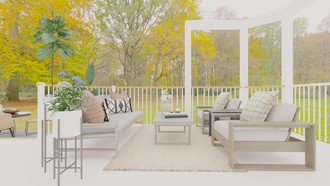 Contemporary, Classic, Bohemian, Coastal, Farmhouse Outdoor Space by Havenly Interior Designer Katy