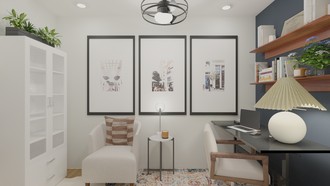 Contemporary, Industrial, Transitional, Vintage, Midcentury Modern, Minimal Office by Havenly Interior Designer Kayla