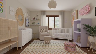 Bohemian Nursery by Havenly Interior Designer Candice