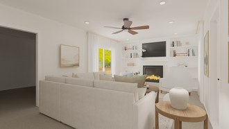 Modern, Transitional Living Room by Havenly Interior Designer Paulina