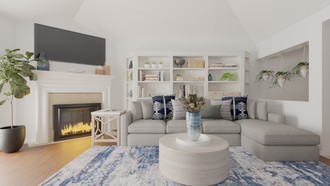 Modern, Coastal Living Room by Havenly Interior Designer Stephanie