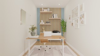 Modern, Bohemian, Midcentury Modern Office by Havenly Interior Designer Allison