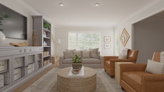 Modern, Transitional Living Room by Havenly Interior Designer Stephanie