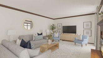 Classic, Coastal Living Room by Havenly Interior Designer Mikaela