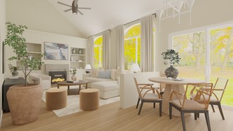 Transitional Living Room by Havenly Interior Designer Paulina