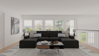 Modern, Glam, Minimal, Scandinavian Living Room by Havenly Interior Designer Hannah