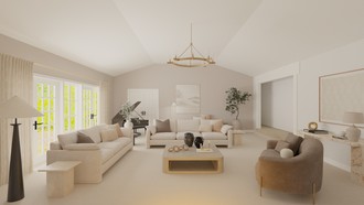 Contemporary, Modern, Glam, Transitional Living Room by Havenly Interior Designer Alejandra