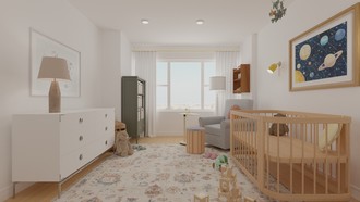 Modern, Bohemian, Scandinavian Nursery by Havenly Interior Designer Sophia