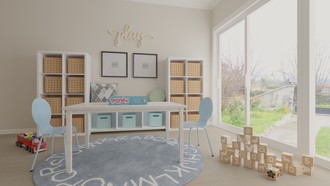 Classic, Minimal Playroom by Havenly Interior Designer Maura