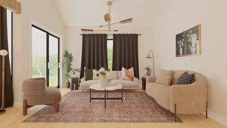Eclectic, Midcentury Modern Living Room by Havenly Interior Designer Maura