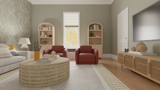 Contemporary, Modern, Bohemian Living Room by Havenly Interior Designer Mariana