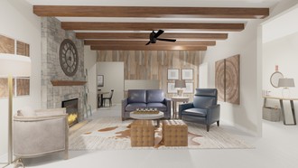 Modern, Rustic, Transitional Living Room by Havenly Interior Designer Simrin