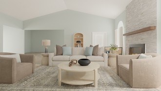 Transitional, Classic Contemporary Living Room by Havenly Interior Designer Adina