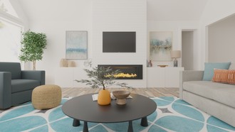 Coastal, Transitional Living Room by Havenly Interior Designer Stephanie