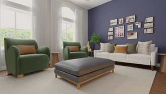 Modern, Glam, Minimal Living Room by Havenly Interior Designer Stephanie