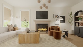 Inspired Modern, Organic Modern Living Room by Havenly Interior Designer Kiaritza