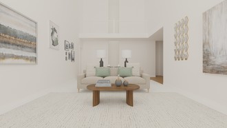 Contemporary, Modern, Glam, Preppy Living Room by Havenly Interior Designer Hannah