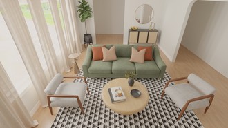 Traditional, Midcentury Modern Living Room by Havenly Interior Designer Natalia