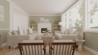 Contemporary, Classic, Traditional Living Room by Havenly Interior Designer Lindsay