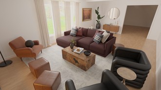 Transitional, Midcentury Modern Living Room by Havenly Interior Designer Natalia