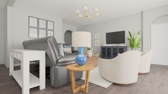 Classic, Coastal Living Room by Havenly Interior Designer Tanner