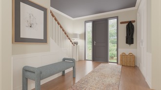 Classic, Midcentury Modern Entryway by Havenly Interior Designer Laura