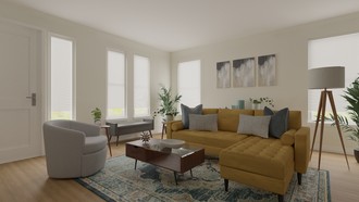 Contemporary, Modern, Midcentury Modern Living Room by Havenly Interior Designer Heather