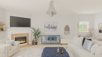 Contemporary, Glam Living Room by Havenly Interior Designer Jennifer