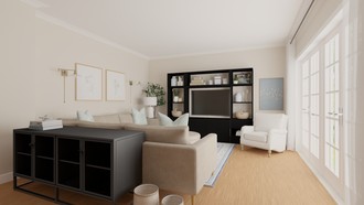 Classic, Farmhouse Living Room by Havenly Interior Designer Mikaela