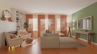 Modern, Rustic Living Room by Havenly Interior Designer Gabriela
