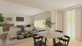 Modern, Transitional Living Room by Havenly Interior Designer Florencia