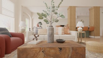 Classic, Transitional Living Room by Havenly Interior Designer Sofia