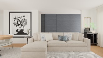 Modern, Glam, Minimal, Preppy Living Room by Havenly Interior Designer Alycia