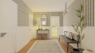 Contemporary, Classic, Farmhouse, Organic Modern Entryway by Havenly Interior Designer Jacqueline